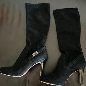 Coach Black Suede Knee High Boots